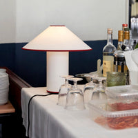 Tischlampe | Stoffschirm | LED | Kabelschalter | 40W | E26 | E27-Luzern Mode