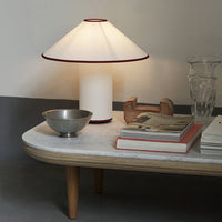 Tischlampe | Stoffschirm | LED | Kabelschalter | 40W | E26 | E27-Luzern Mode