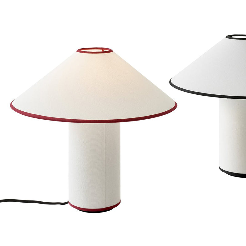 Tischlampe | Stoffschirm | LED | Kabelschalter | 40W | E26 | E27-Luzern Mode