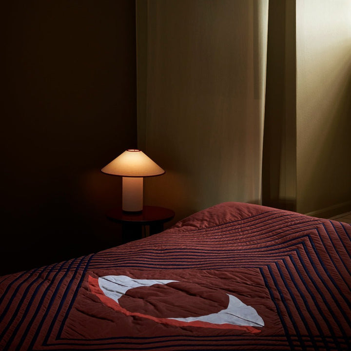 Tischlampe | Stoffschirm | LED | Kabelschalter | 40W | E26 | E27-Luzern Mode