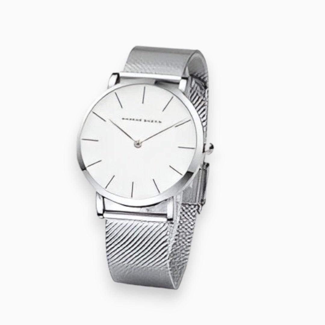 Luxus Herrenarmbanduhr mit schwarzem Zifferblatt kaufen-Silber-Luzern Mode
