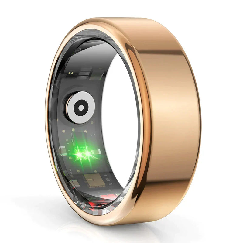 Gesundheitstracker-Ring | Titanium Stilvoll Messbar Langlebig Wasserdicht-Gold-18.1mm-Luzern Mode