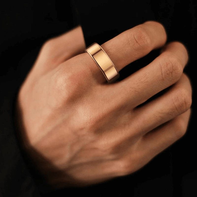 Gesundheitstracker-Ring | Titanium Stilvoll Messbar Langlebig Wasserdicht-Luzern Mode