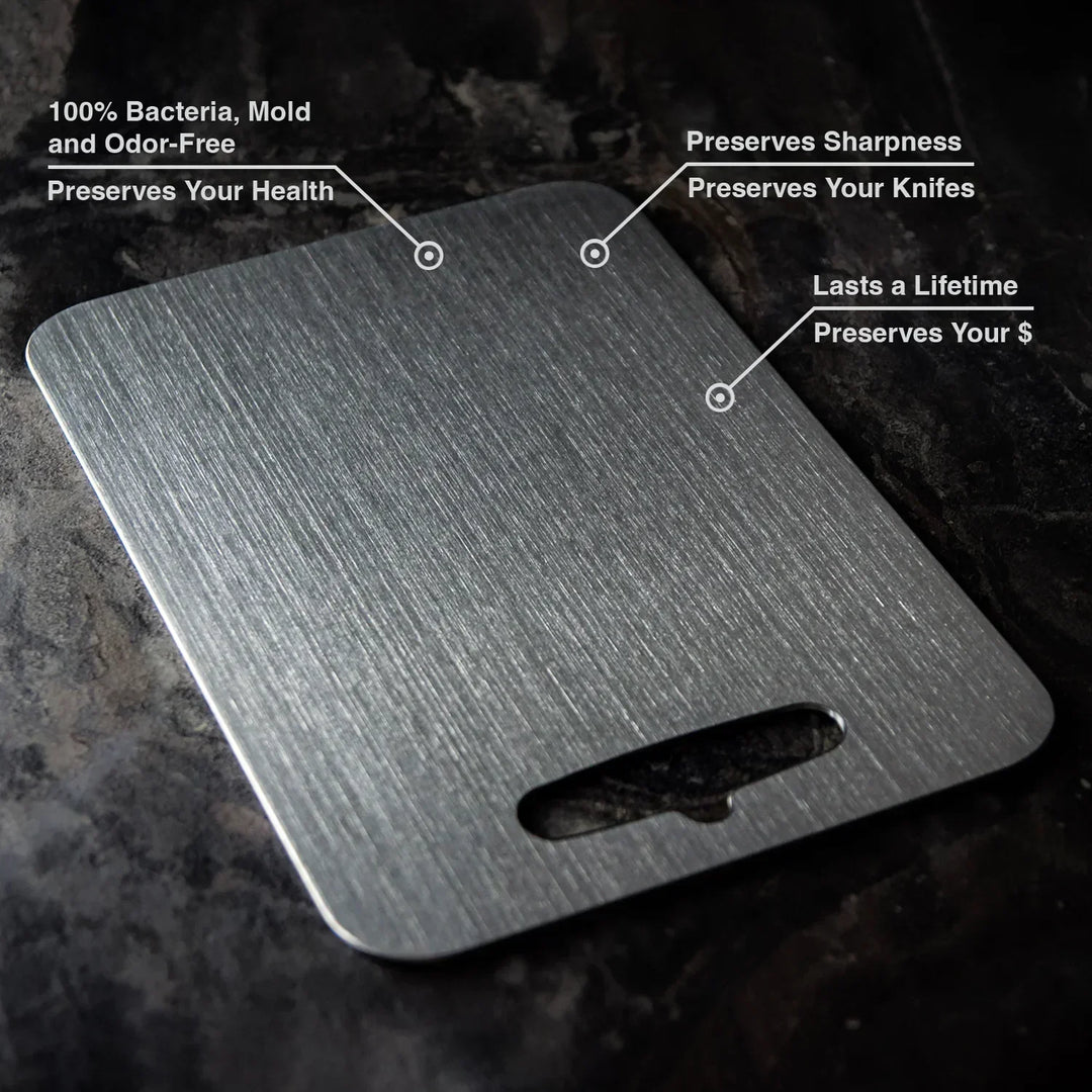 Titanium Schneidebrett | BPA-frei | Antibakteriell | Sicher | Nachhaltig-Luzern Mode