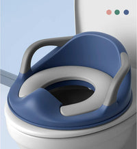 Toilettenhilfe für Kinder | Rutschfest | Universell | Oval | Licht-Blau-Luzern Mode