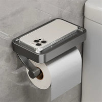 Toilettenpapierhalter | Mit Ablage Wandmontage Edelstahl Stilvoll Langlebig-Luzern Mode