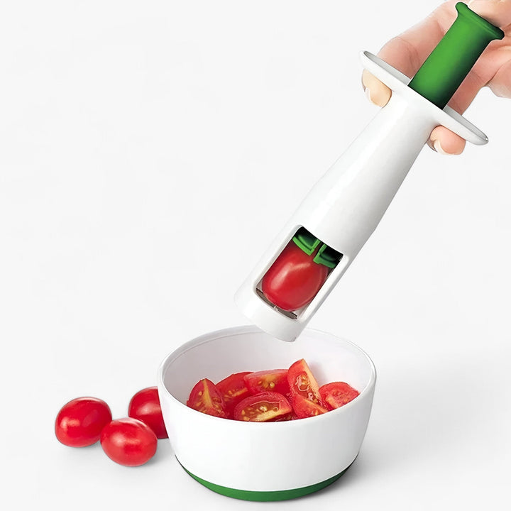 Tomatenschneider | Kompakt | Praktisch | Vielseitig | Sicher | Edelstahl | Handlich-Luzern Mode