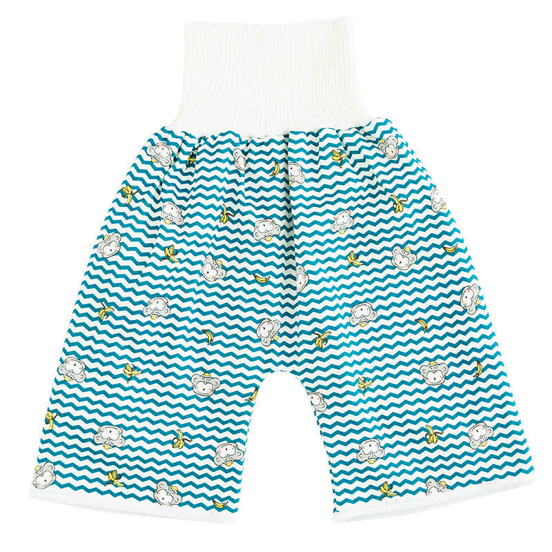 Kleinkind Babyhose mit Tiermuster - Bequeme Pumphose-Hose-Gestreifte Affen-M (0-3 Jahr)-Luzern Mode