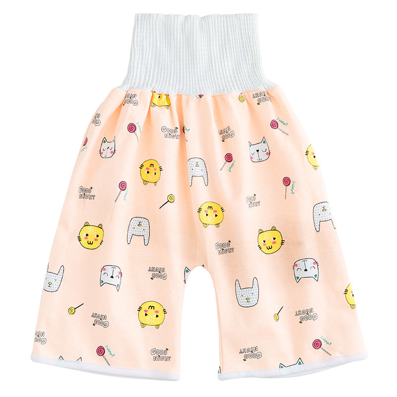 Kleinkind Babyhose mit Tiermuster - Bequeme Pumphose-Hose-Orangekätzchen-M (0-3 Jahr)-Luzern Mode