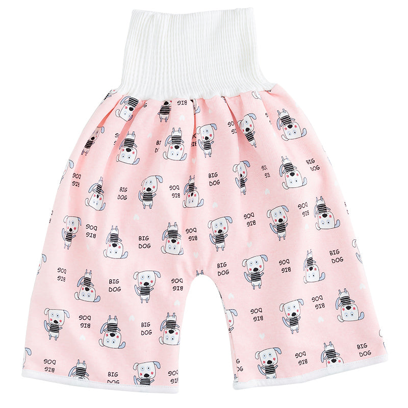 Kleinkind Babyhose mit Tiermuster - Bequeme Pumphose-Hose-Rosa Hunde-M (0-3 Jahr)-Luzern Mode