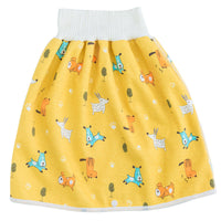 Kleinkind Babyhose mit Tiermuster - Bequeme Pumphose-Rock-Gelbe Hunde-M (0-3 Jahr)-Luzern Mode