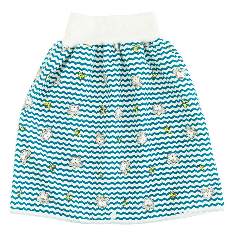 Kleinkind Babyhose mit Tiermuster - Bequeme Pumphose-Rock-Gestreifte Affen-M (0-3 Jahr)-Luzern Mode