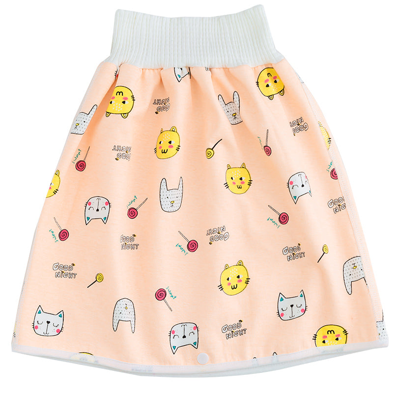 Kleinkind Babyhose mit Tiermuster - Bequeme Pumphose-Rock-Orangekätzchen-M (0-3 Jahr)-Luzern Mode