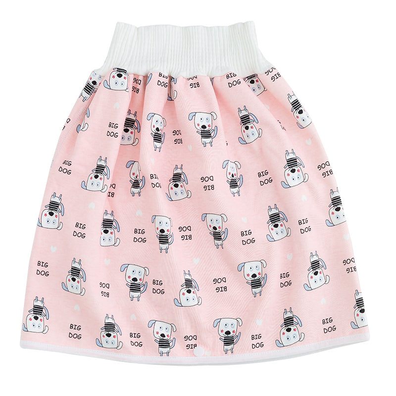 Kleinkind Babyhose mit Tiermuster - Bequeme Pumphose-Rock-Rosa Hunde-M (0-3 Jahr)-Luzern Mode