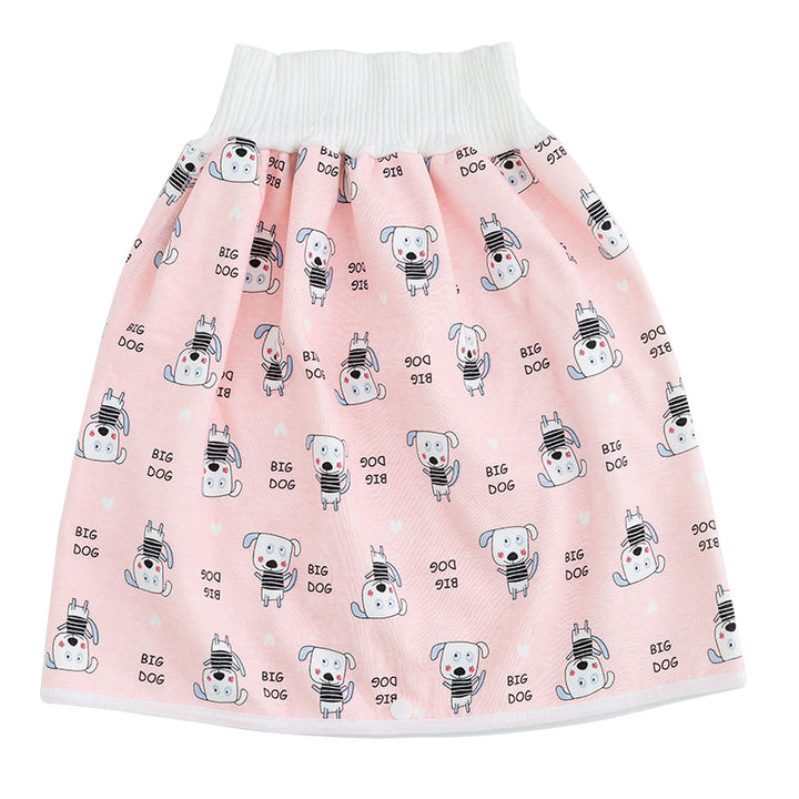Kleinkind Babyhose mit Tiermuster - Bequeme Pumphose-Rock-Rosa Hunde-M (0-3 Jahr)-Luzern Mode