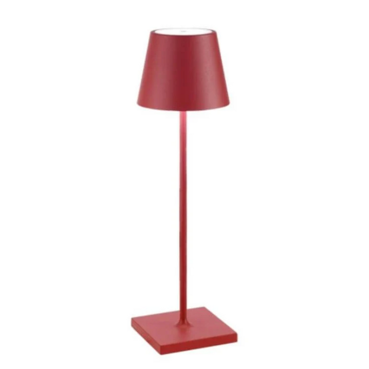 LED-Tischlampe | Touch Dimmbar Stilvoll Kabellos Vielseitig Gemütlich-Rot-Luzern Mode