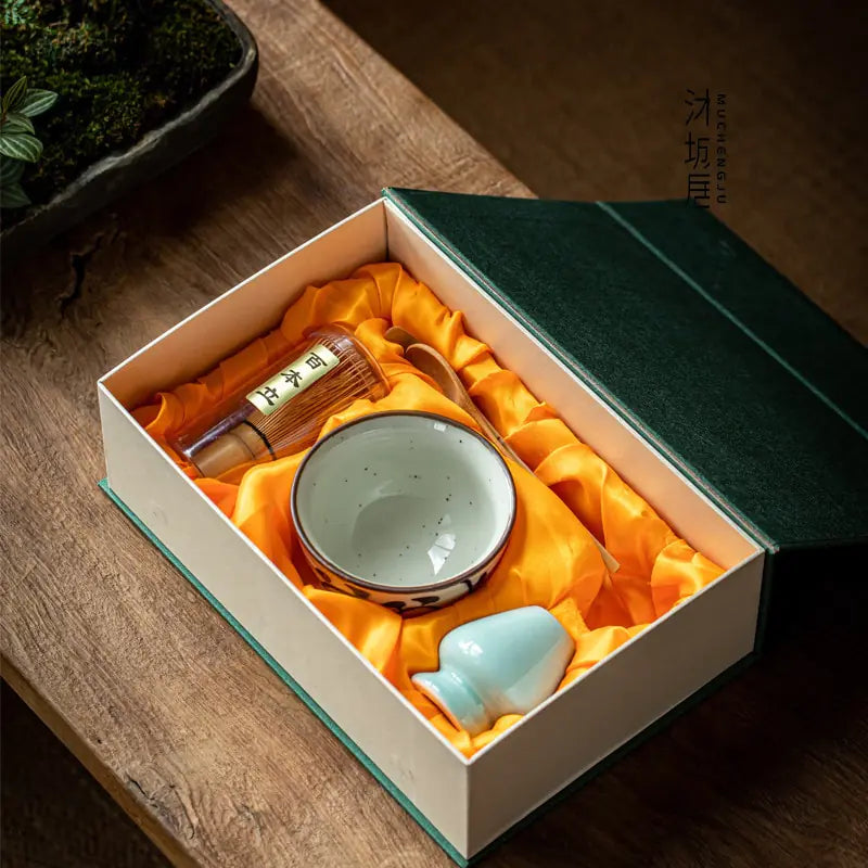 Traditionelles Matcha-Geschenkset | Komplett Japanisch Nachhaltig Stilvoll-Luzern Mode