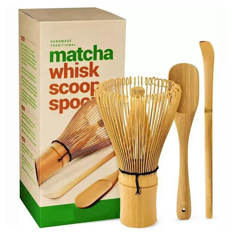 Matcha-Set | Bambus 3-teilig Japanisch Nachhaltig Komplett Stilvoll-Luzern Mode