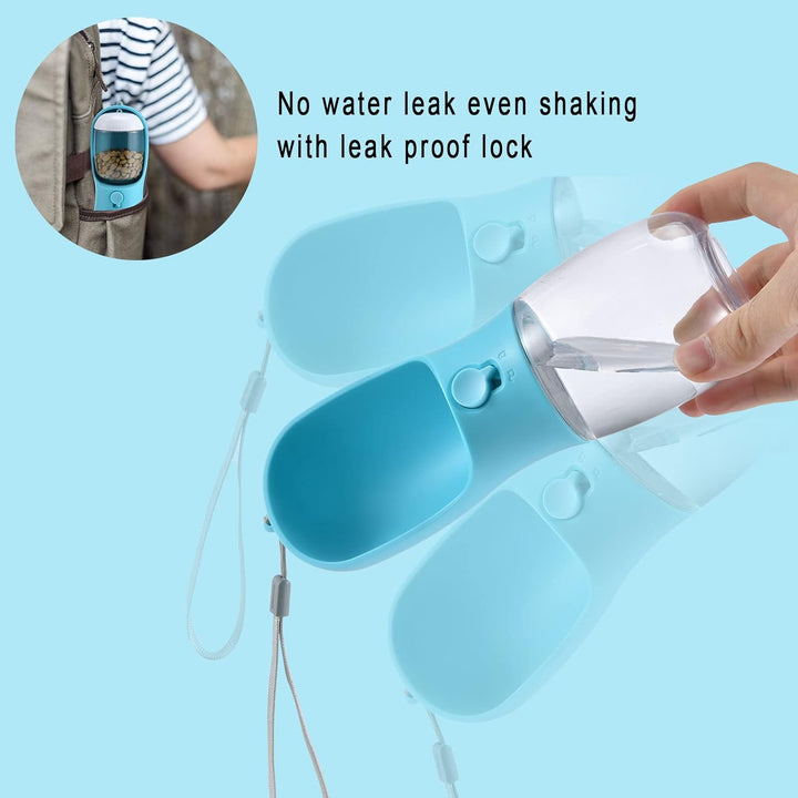 Haustier Trinkflasche | Mit Fressnapf 2-in-1 Kompakt Praktisch Auslaufsicher-Luzern Mode