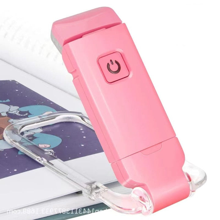 Buchlampe | Kompakt | LED | Aufladbar | Nachhaltig | Blaulichtfilter-Rosa-Luzern Mode
