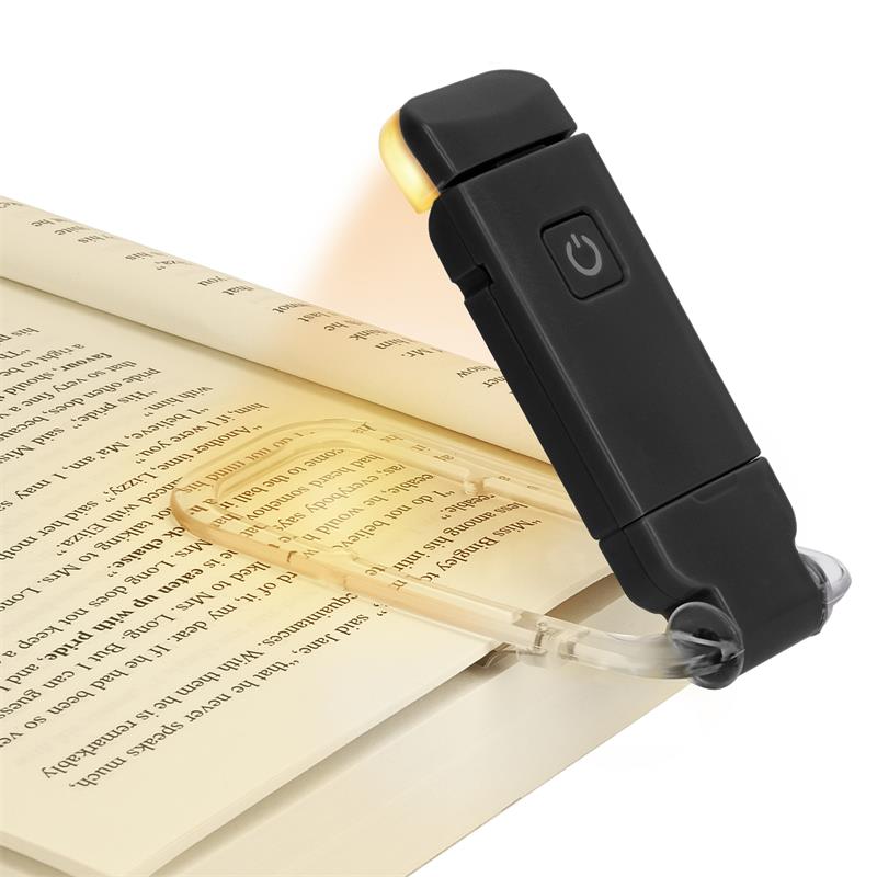 Buchlampe | Kompakt | LED | Aufladbar | Nachhaltig | Blaulichtfilter-Schwarz-Luzern Mode