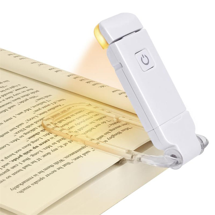 Buchlampe | Kompakt | LED | Aufladbar | Nachhaltig | Blaulichtfilter-Weiß-Luzern Mode