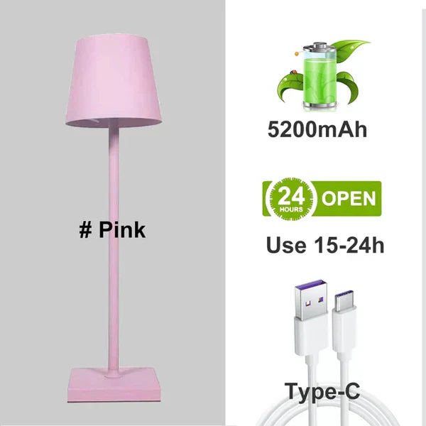 Tischlampe | Dimmbar Aluminium Langlebig Stilvoll Vielseitig Modern-Rosa-Luzern Mode