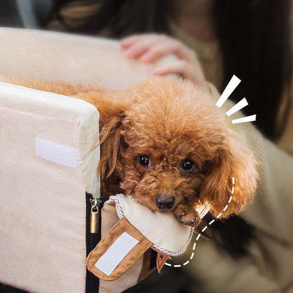 Hunde Reisbox | Tragbar Komfortabel Weich Fleece Rutschfest Sicher-Luzern Mode
