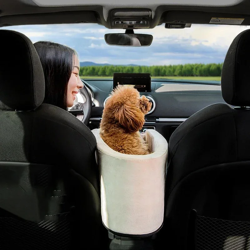 Hunde Reisbox | Tragbar Komfortabel Weich Fleece Rutschfest Sicher-Luzern Mode