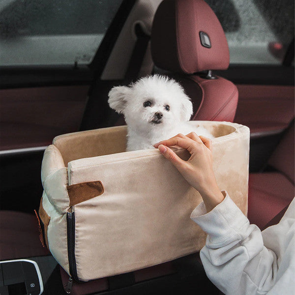 Hunde Reisbox | Tragbar Komfortabel Weich Fleece Rutschfest Sicher-Luzern Mode