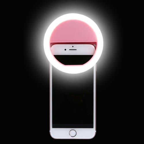 Selfie-Ringleuchte | Tragbar | Kompakt | Weißes Licht | Verstellbar-Luzern Mode