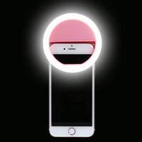 Selfie-Ringleuchte | Tragbar | Kompakt | Weißes Licht | Verstellbar-Luzern Mode
