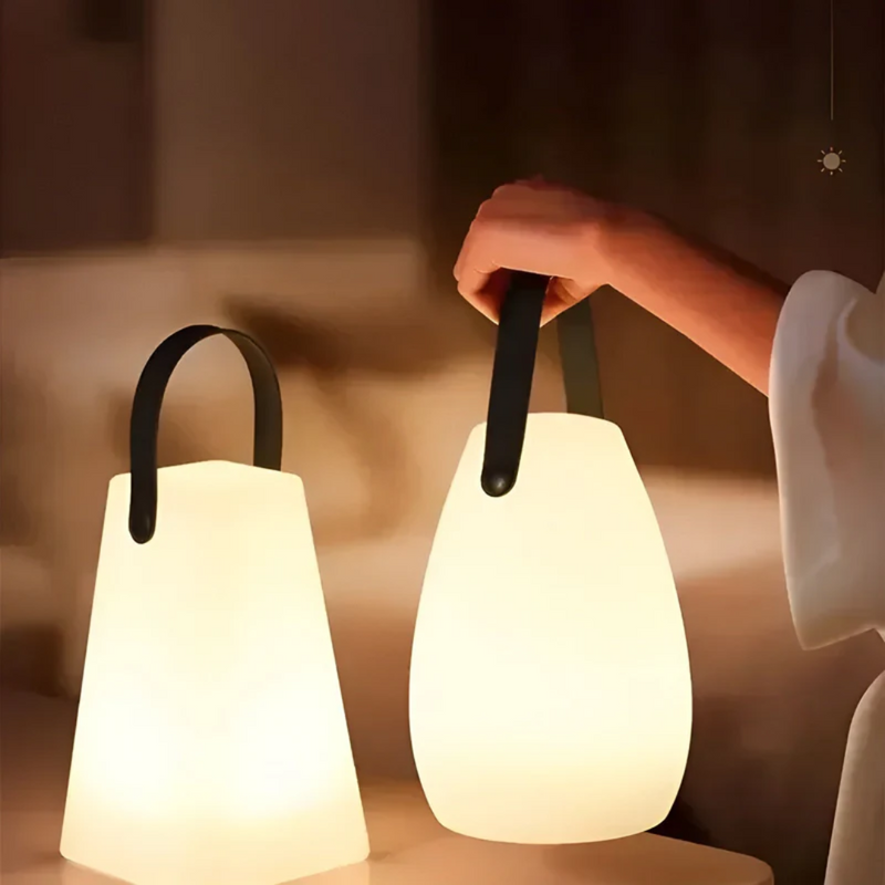 Tischlampe | Kabellos Wasserfest Wiederaufladbar Farbenfroh Stilvoll Atmosphärisch-Luzern Mode