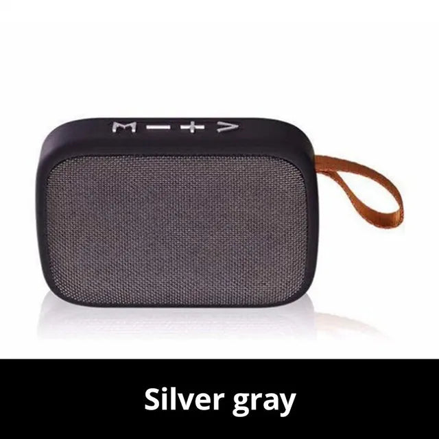 Bluetooth Lautsprecher | Kompakte 3D Audio Bluetooth 5.0 Drahtlos Leicht-Silbergrau-Luzern Mode