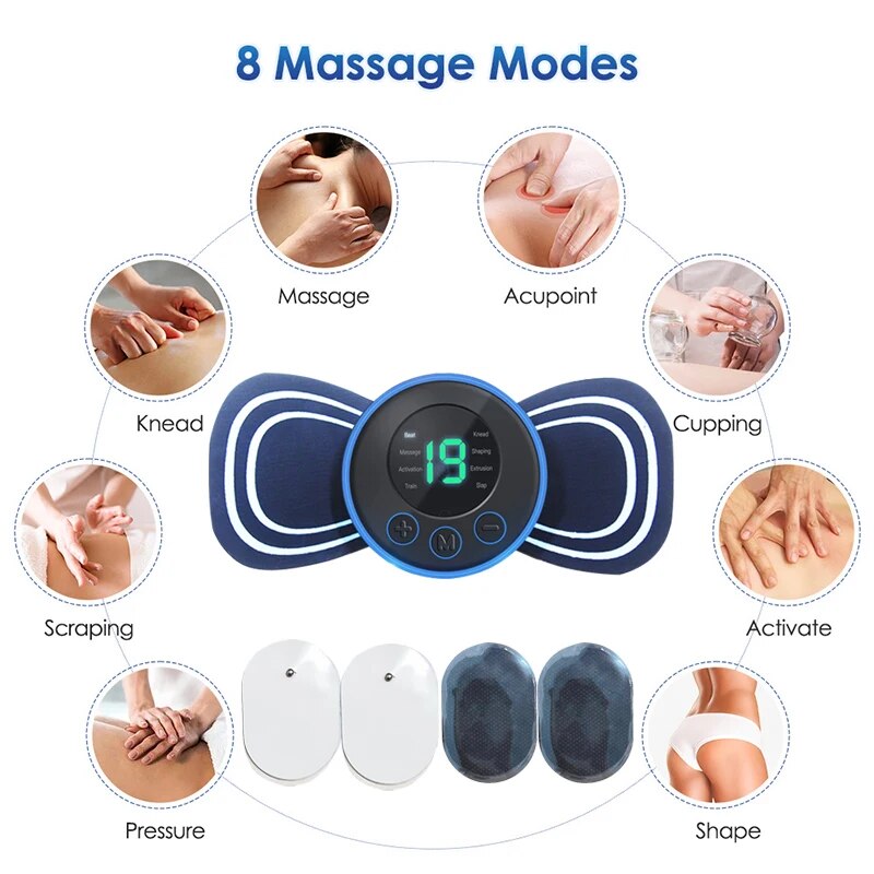 Massagegerät | Kompakt Nacken Fernbedienung Langlebig Wiederaufladbar-Luzern Mode