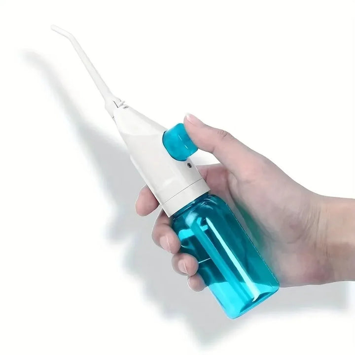 Wasserflosser | Kompakt, Kraftvoll, Drahtlos, Hygiene, Zahnpflege, Manuell-Blau-Luzern Mode