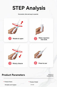 Wasserflosser | Kompakt, Kraftvoll, Drahtlos, Hygiene, Zahnpflege, Manuell-Luzern Mode