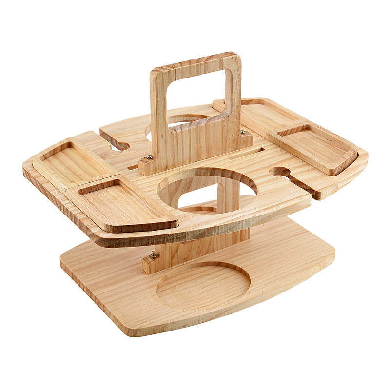 Weintisch | Picknick | Kompakt | Langlebig | Holz | Stilvoll | Vielseitig | Luxuriös-Luzern Mode