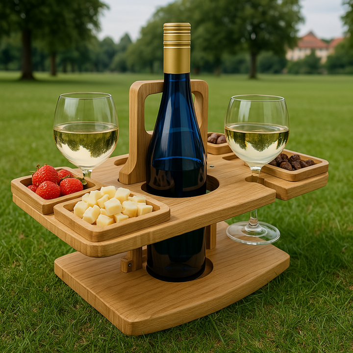 Weintisch | Picknick | Kompakt | Langlebig | Holz | Stilvoll | Vielseitig | Luxuriös-Luzern Mode