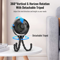 Mini-Ventilator | Kompakt Tragbar 360° Langlebig Einstellbar Vielseitig-Luzern Mode