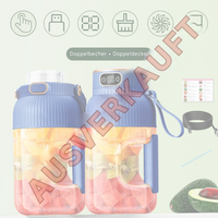 Tragbarer Mixer | Kompakt 1,2L Vielseitig Langlebig Aufladbar-Blau-Luzern Mode