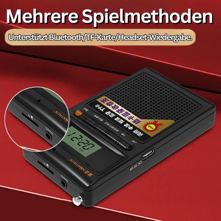 Bluetooth-Radio | AM FM Kompakt Vielseitig MP3 Kopfhörer Antenne-Luzern Mode