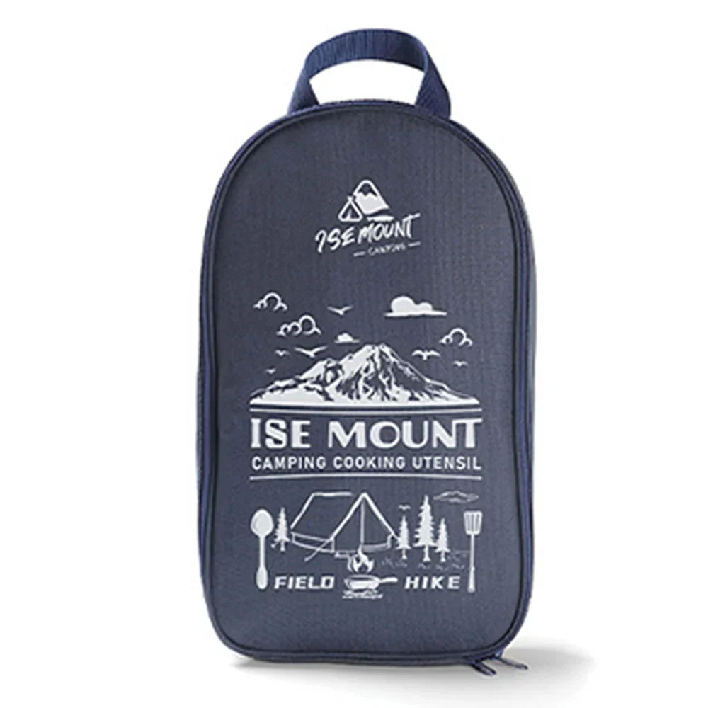 Outdoor-Kochset | 9-teilig Kompakt Langlebig Leicht Vielseitig-Dunkelblau-Luzern Mode