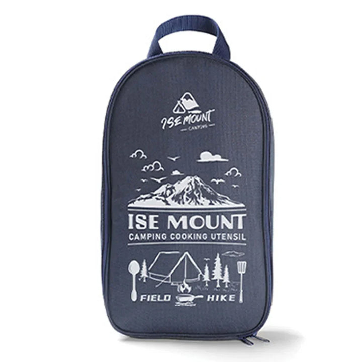 Outdoor-Kochset | 9-teilig Kompakt Langlebig Leicht Vielseitig-Dunkelblau-Luzern Mode