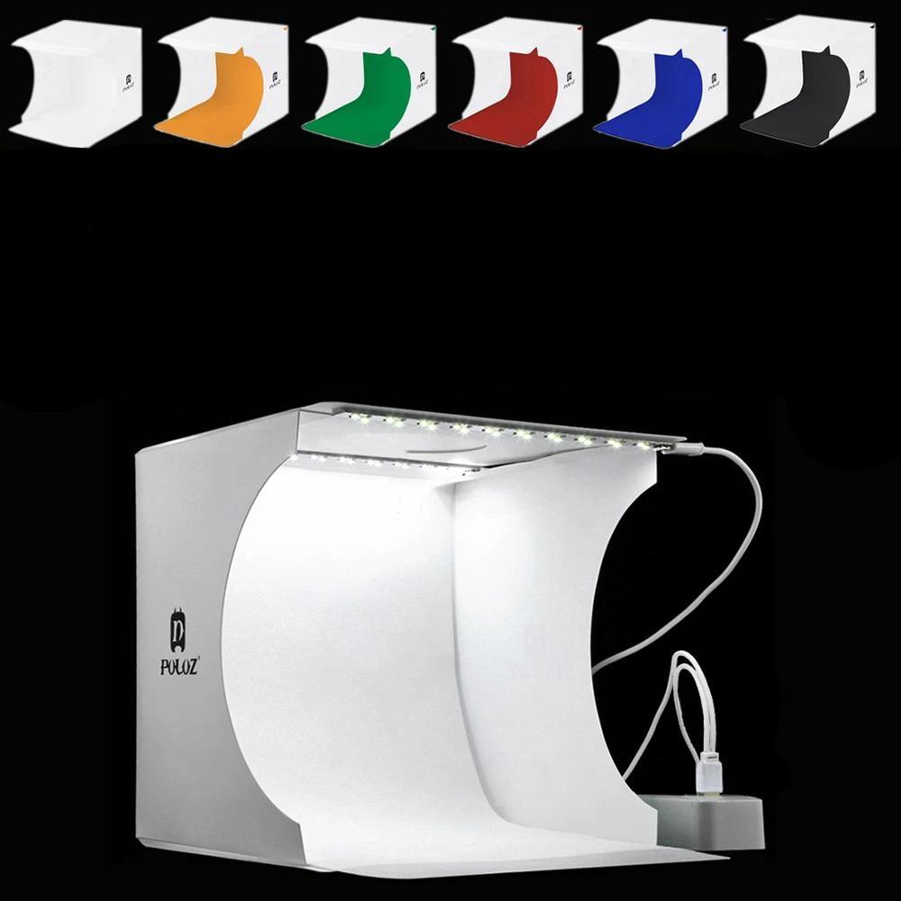 Tragbares Fotostudio | LED | Kompakt | Mini-USB | Zusammenklappbar | Würfel-Luzern Mode