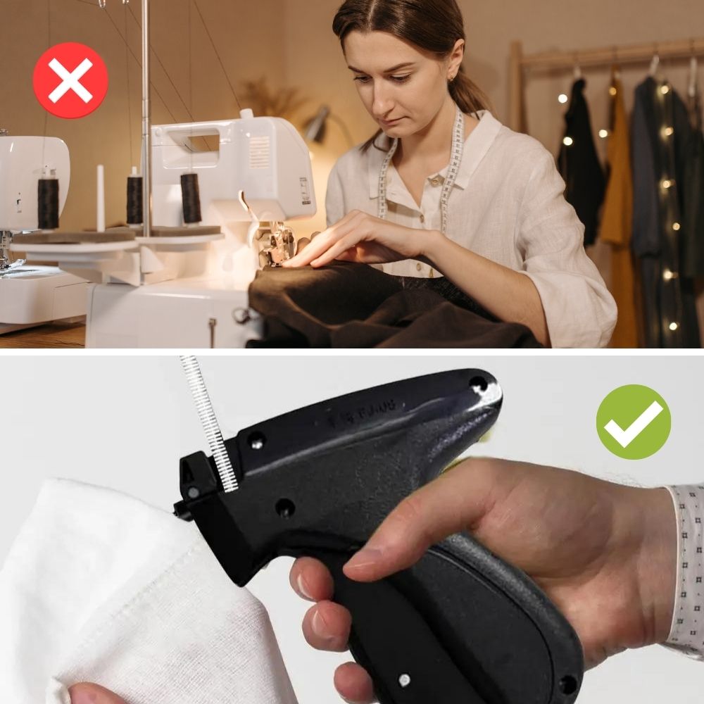 Mini Nähmaschine | Handbetrieben | Drahtlos | Gerader Stich-Luzern Mode