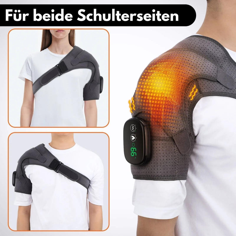 Schultermassagegerät | Wärme | Kompakt | Leicht | Display | Komfortabel-Luzern Mode