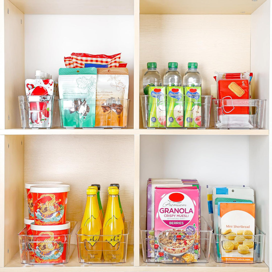Kühlschrank Aufbewahrungsboxen | 4-teilig | Transparent | BPA-frei | Langlebig | Sicher-Luzern Mode