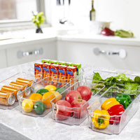Kühlschrank Aufbewahrungsboxen | 4-teilig | Transparent | BPA-frei | Langlebig | Sicher-Luzern Mode