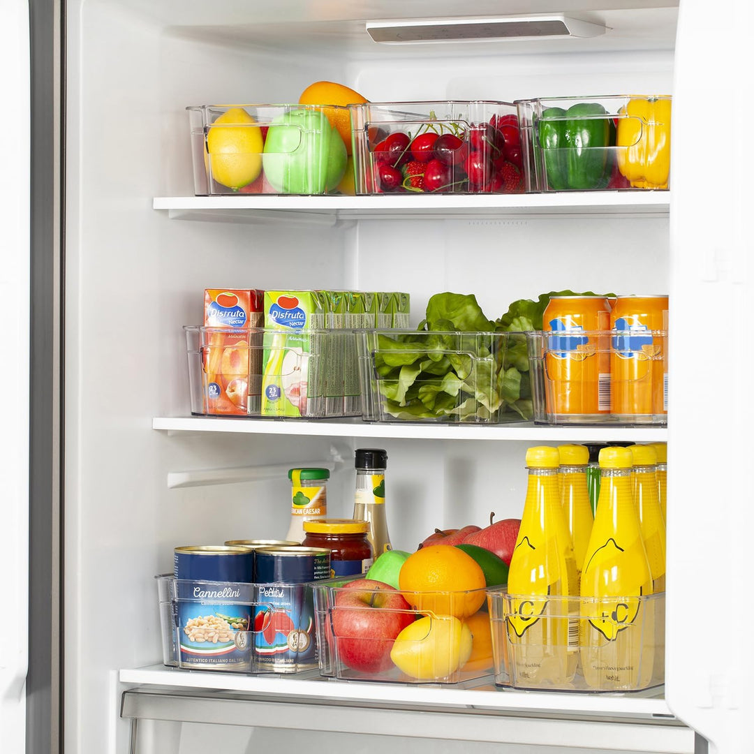 Kühlschrank Aufbewahrungsboxen | 4-teilig | Transparent | BPA-frei | Langlebig | Sicher-Luzern Mode